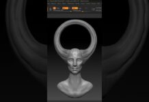 Sclupture Modeling In Zbrush #shorts #zbrush #blender #sclupture #sclupting