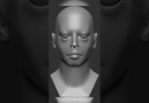 sculpting a realistic women head in zbrush #zbrush