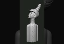 Attitude Girl #3d #zbrush #3dprinting #3dmodel #3dprint #3dart