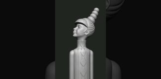 Attitude Girl #3d #zbrush #3dprinting #3dmodel #3dprint #3dart