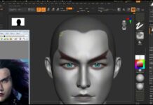 【ZBrush教程】建模师挑战写实人物建模,仙剑三魔尊重楼(四)