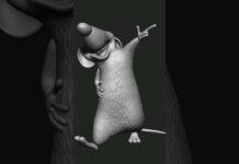 Dancing Mouse | #shorts #mouse #rat #3d #art #zbrush #3d #3dprint