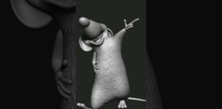 Dancing Mouse | #shorts #mouse #rat #3d #art #zbrush #3d #3dprint