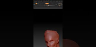 Blender And Zbrush Sclupture #shorts #blender #zbrush #substancepainter