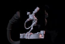 Monster #scifi #zbrush #miniature #gameboard #rpg #turntable