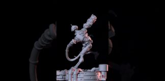 Monster #scifi #zbrush #miniature #gameboard #rpg #turntable