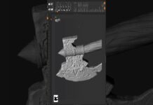 Stylized Medieval Axe sculpted in zbrush #gameart #stylized #axe #zbrush #game #sculpting #art #3d