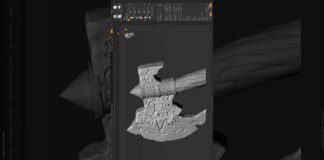 Stylized Medieval Axe sculpted in zbrush #gameart #stylized #axe #zbrush #game #sculpting #art #3d