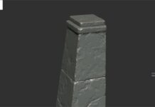 Zbrush Brick Wall Sculpting
