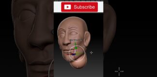 how to create 3d head in zbrush #zbrushtelugu