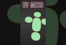 Create UV mesh in #blender3d like you would in #zbrush | #b3d #3dart #metaverse #blendertips
