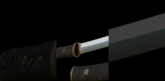 Aikuchi Tanto Timelapse bits.#zbrush #timelapse #aikuchi #tanto #knife #dagger #japan #blade