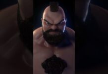 Zangief = ZBrush + Blender #zbrush #blenderart #3d #streetfigther #zangief