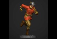 ZIp Jackson 🎨🖌✏️#shorts #zbrush #3d #photoshop #render