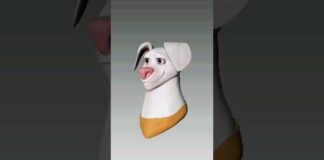 Zbrush Turntable inspired by Krypto #shorts #zbrush #superpets