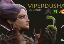 Viperdusha Part 3 Modeling #zbrush #blender