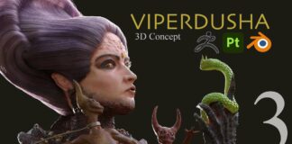 Viperdusha Part 3 Modeling #zbrush #blender