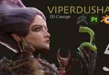 Viperdusha Hair #zbrush #blender