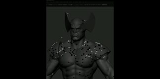 Wolverine Sculpt 🎨🖌✏️#shorts #Wolverine #zbrush #marvel