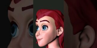 zbrush sculpting process – Red-Haired Princess #zbrush #pixologic #princess