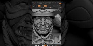samurai mask sculpting #digitalsculpting #highpoly #sculpting #zbrushtutorial #3d #zbrush