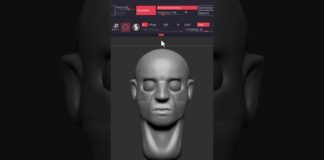 20 Minutes Sculpting process… #anatomy #art #zbrush