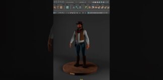 COWBOY | 3D CHARACTER MODEL | AUTODESK MAYA | ZBRUSH | SUBSTANCE PAINTER | TRIPLIK