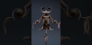 Angel of Doom sculpt. #digitalsculpting #sculpture #zbrush #eyesoflamia #character #shorts