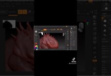 Blender and Zbrush 3D character sculpting #shorts