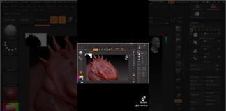 Blender and Zbrush 3D character sculpting #shorts