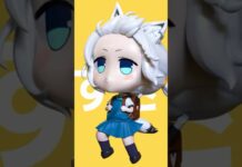 Shirakami Fubuki Chibi Model #animation #hololive #blender #sculpt #cartoon #zbrush #digitalart