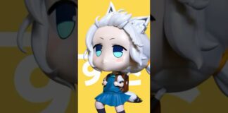 Shirakami Fubuki Chibi Model #animation #hololive #blender #sculpt #cartoon #zbrush #digitalart