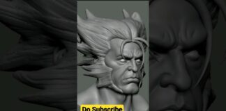 Wolverine Sculpt 🎨🖌✏️#shorts #Wolverine #zbrush #marvel