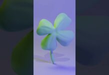 Low Poly clover #3dartist #blender #3d #3dblender #gameart #artist #zbrush #3dart #render #animation
