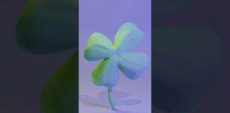 Low Poly clover #3dartist #blender #3d #3dblender #gameart #artist #zbrush #3dart #render #animation