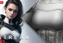 Spy Girl #10 • HP Breast | Zbrush