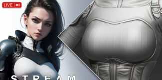 Spy Girl #10 • HP Breast | Zbrush