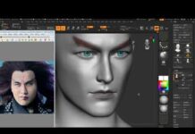 【ZBrush教程】建模师挑战写实人物建模,仙剑三魔尊重楼(三)