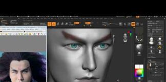 【ZBrush教程】建模师挑战写实人物建模,仙剑三魔尊重楼(三)