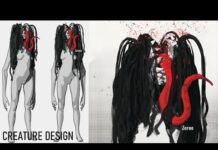 Horror Creature Design Zbrush To Photoshop