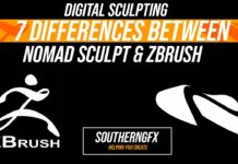 3d sculpting – ZBRUSH vs NOMAD SCULPT – 7 big differences