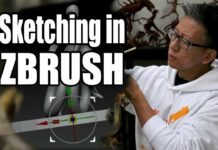 Sketching in Zbrush