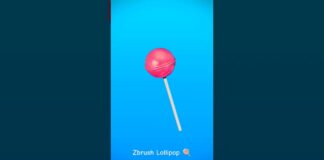 Zbrush lollipop render #digitalart #zbrush #fun #render