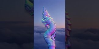 ต้นแบบสำหรับแกะไม้ทำหัวไม้เท้า #พญานาค #3d #digitalart #sculpture #zbrush