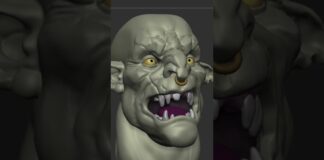 1hr30min goblin sculpt. Final piece. For more art like and subscribe. #zbrush #blender #3d