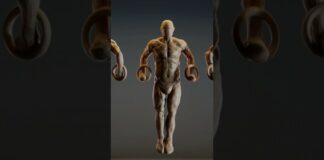 3600 seconds anatomy sketch in Zbrush.
