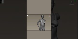 cloth sculpting #animation #gaming #zbrush #3dprinting #viral #sculpture