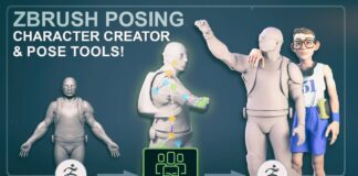 Using the ZBrush Pose Tools Plugin & Character Creator to Animate, Pose, and Organize Poses!