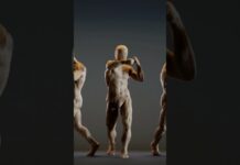 Anatomy / gesture study speed sculpt. #zbrush #eyesoflamia #sculpting #digitalsculpting #shorts