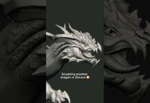 Sculpting a Realistic Dragon Head in Zbrush